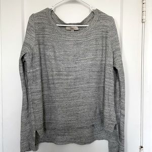 LOFT Medium Weight Grey Knit Sweater